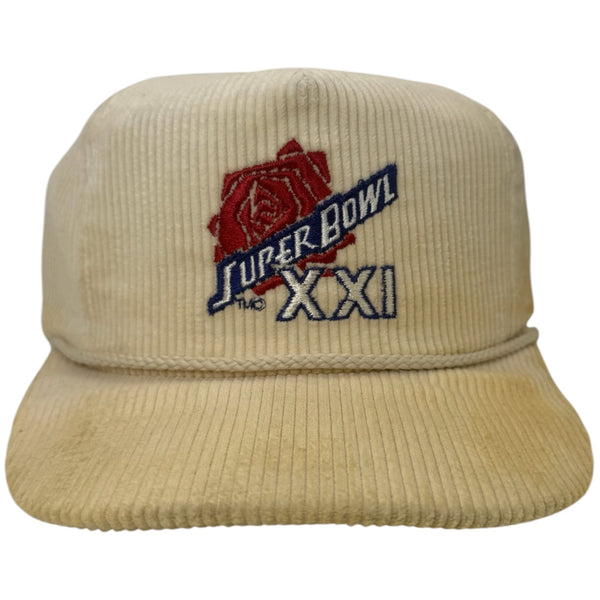 Vintage Super Bowl XXI Corduroy Snapback