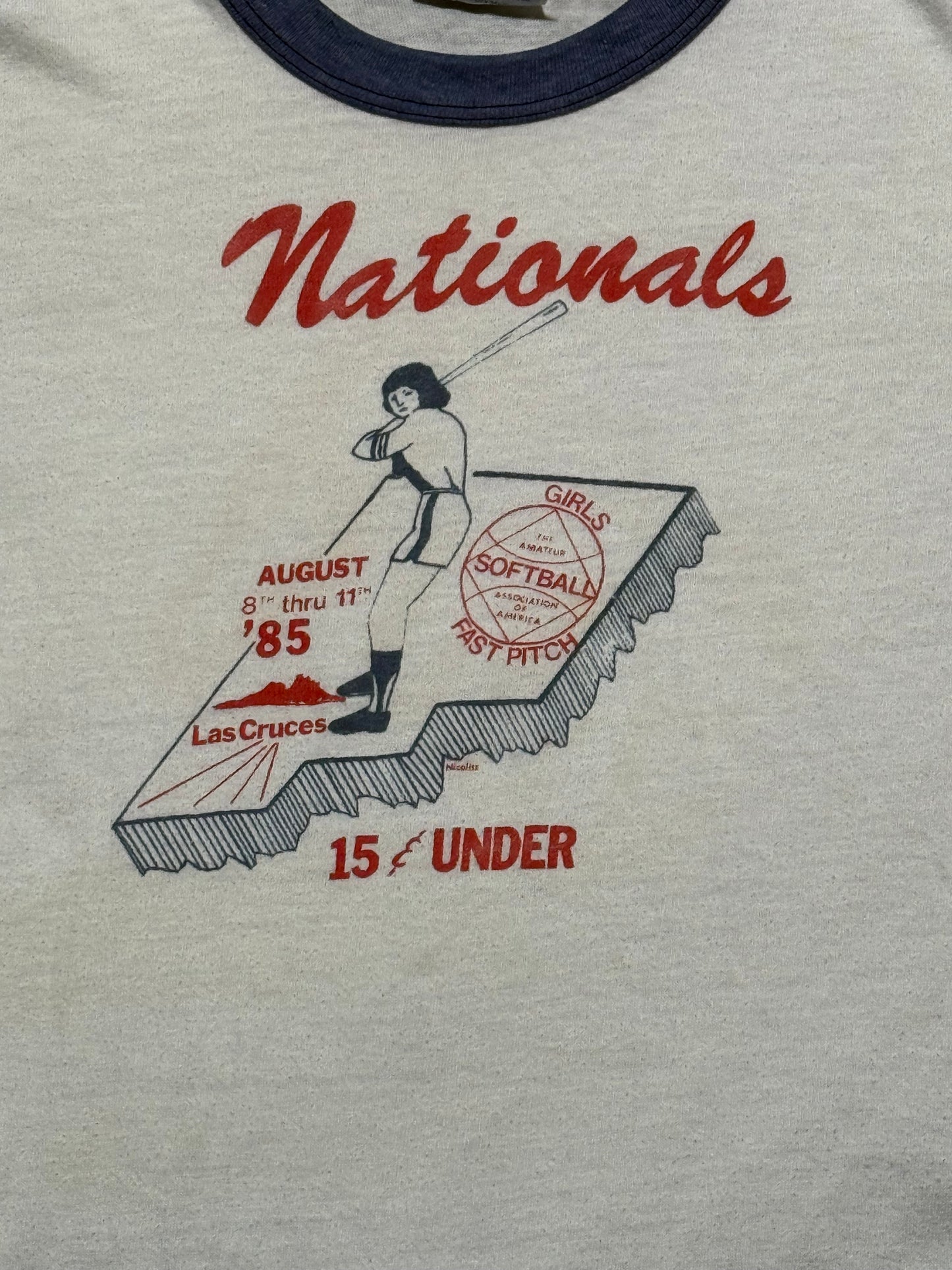 Vintage Girls Softball Nationals Tee