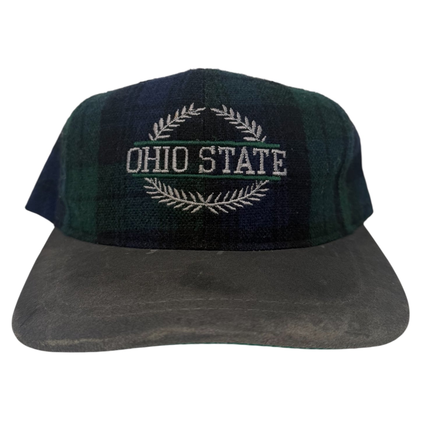 Vintage Ohio State Buckeyes Plaid Buckle Hat
