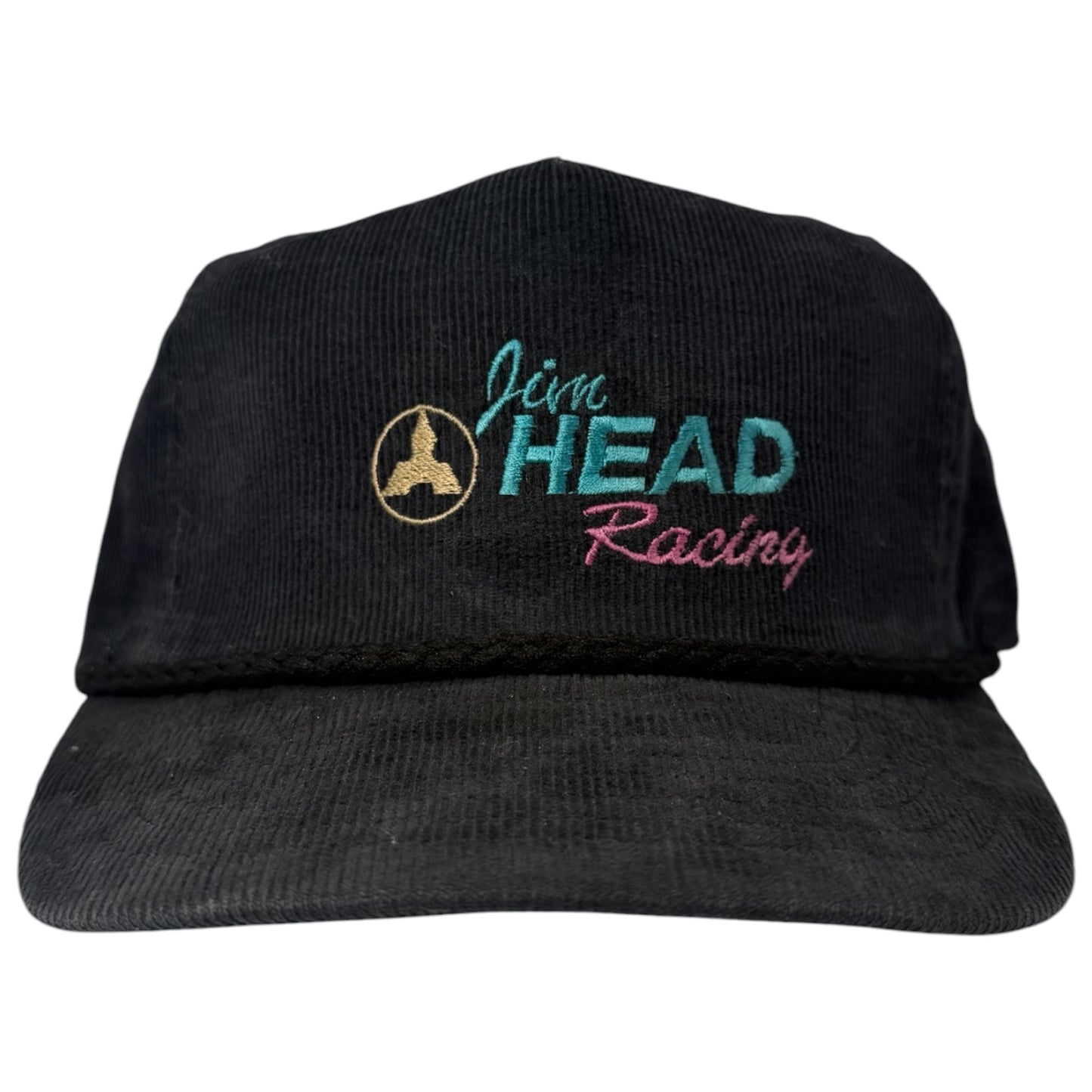 Vintage Jim Head Racing Corduroy Buckle Hat