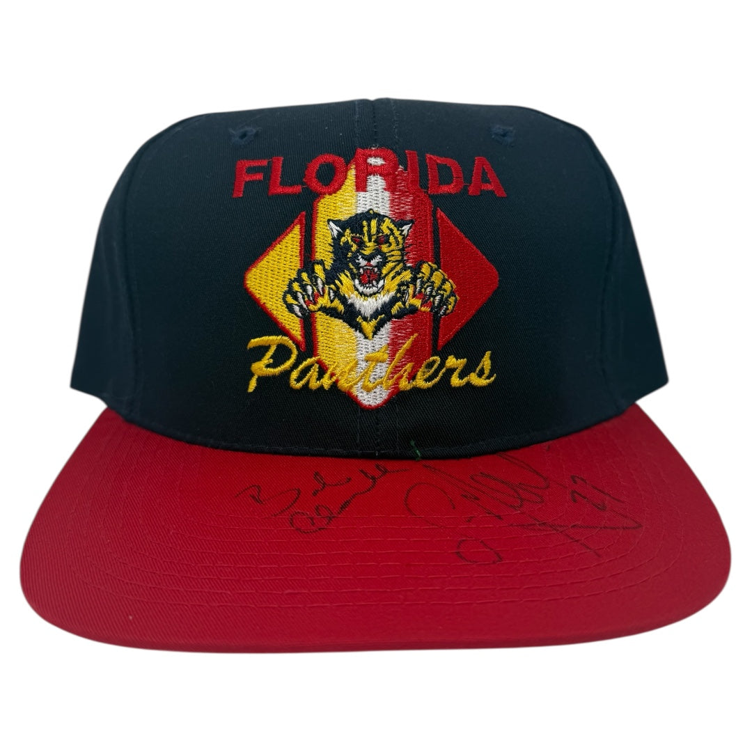 Vintage Florida Panthers CCM Signed Snapback