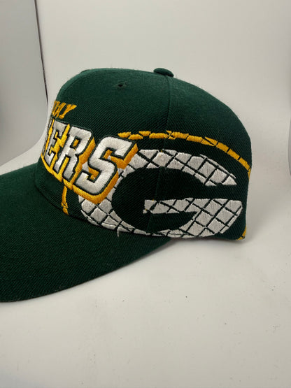 Vintage Signed Green Bay Packers Sports Specialties Grid Snapback