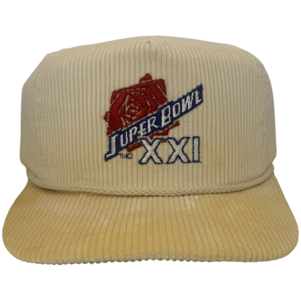 Vintage Super Bowl XXI Corduroy Snapback