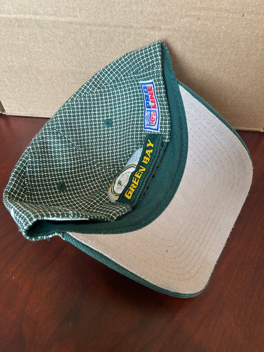 Vintage Green Bay Packers Logo Athletic Velcro Strap Hat