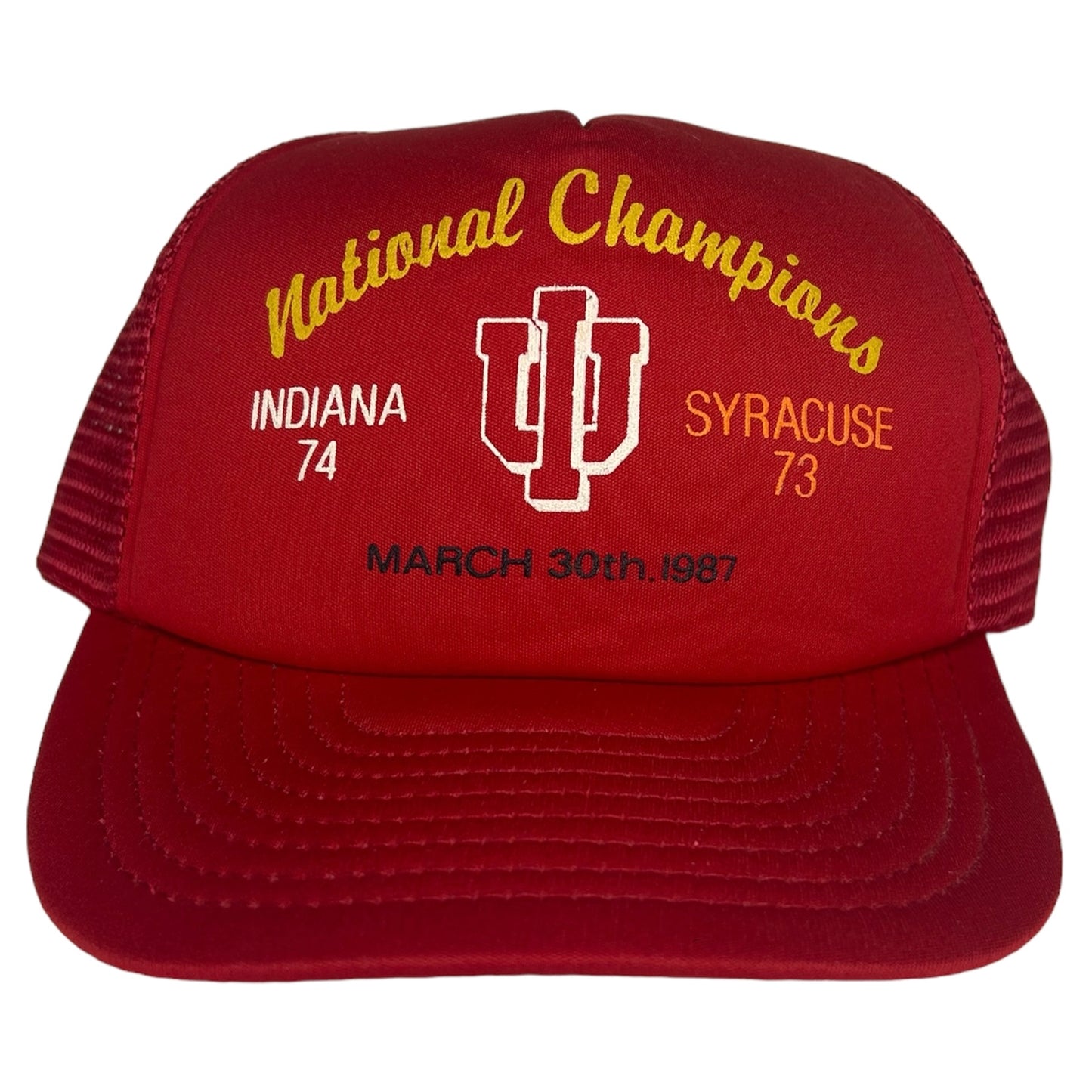 Vintage Indiana 1987 NCAA National Champions Snapback