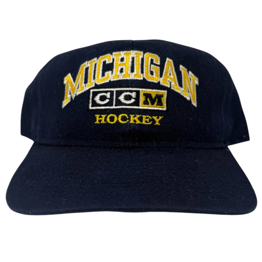 Vintage Michigan Wolverines Hockey CCM Snapback