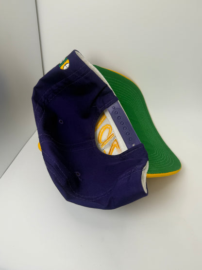Vintage Utah Jazz Sports Specialties Script Snapback