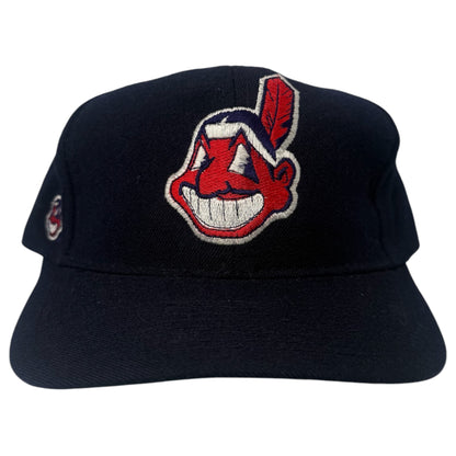 Vintage Cleveland Indians American Needle Blockhead Snapback
