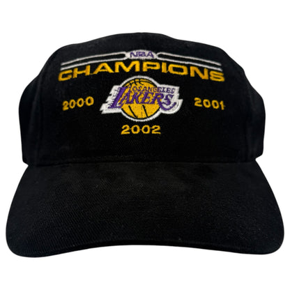 Vintage Los Angeles Lakers 3-Peat NBA Champions Buckle Hat