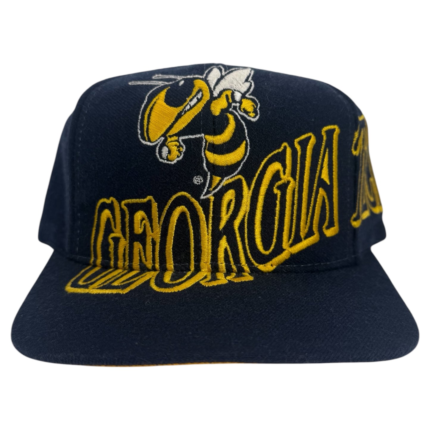 Vintage Georgia Tech Yellow Jackets Big Logo Text The game Snapback