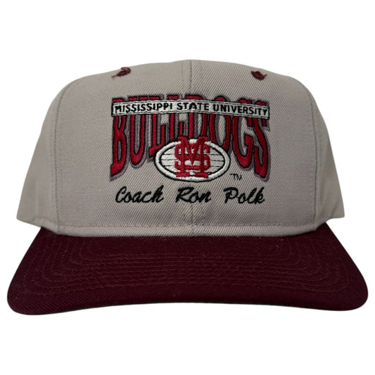 Vintage Mississippi State Bulldogs Coach Ron Polk Snapback