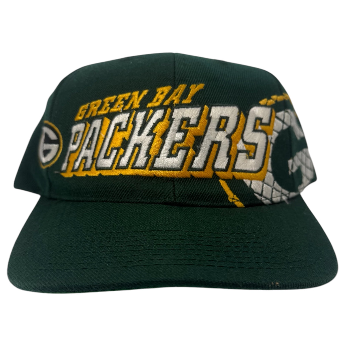 Vintage Signed Green Bay Packers Sports Specialties Grid Snapback