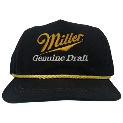 Vintage Miller Genuine Draft Rope Buckle Hat