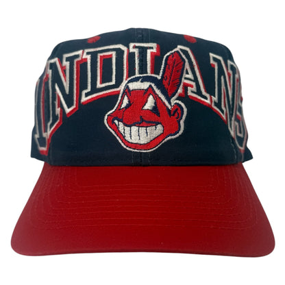 Vintage Cleveland Indians Drew Pearson Wrap Snapback