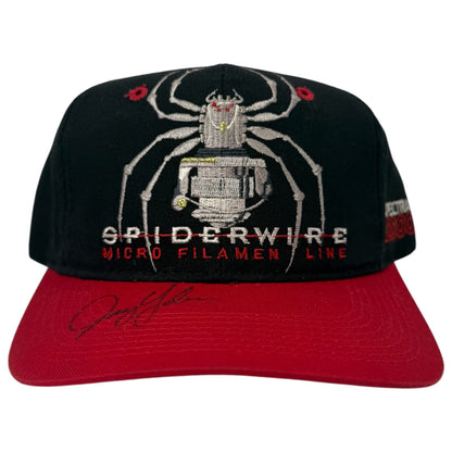 Vintage SpiderWire Micro Filament Line Jay Yelas Signed Snapback