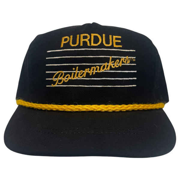 Vintage Purdue Boilermakers Rope Buckle Hat