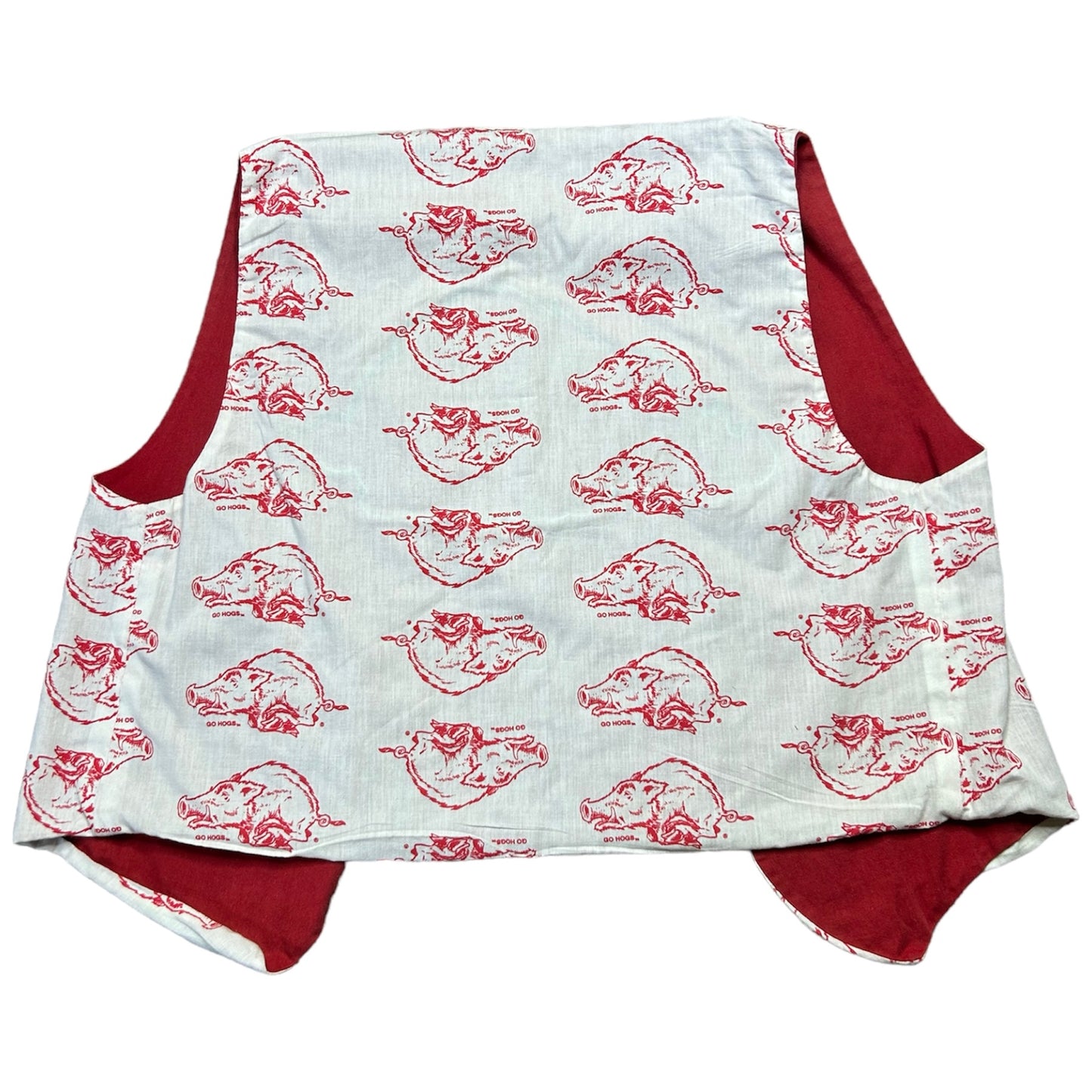 Vintage Arkansas Razorbacks Reversible Vest