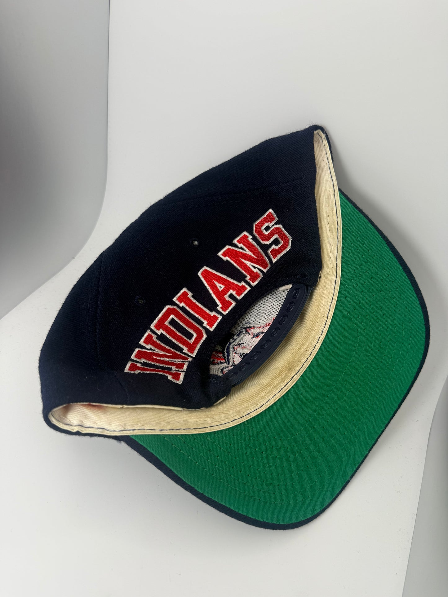 Vintage Cleveland Indians American Needle Blockhead Snapback