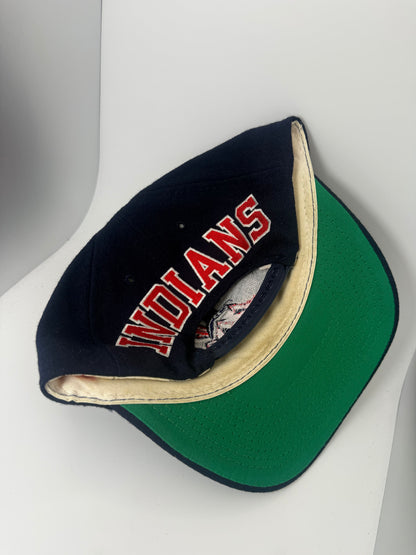 Vintage Cleveland Indians American Needle Blockhead Snapback