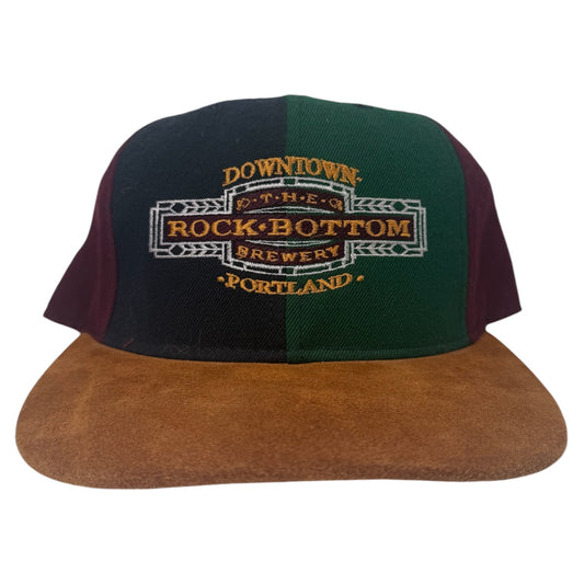Vintage Rock Bottom Brewery Buckle Hat