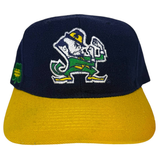 Vintage Notre Dame Fighting Irish American Needle Blockhead Snapback