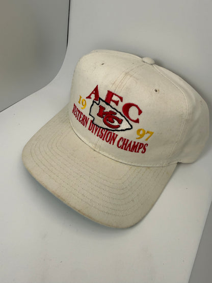 Vintage Kansas City Chiefs 1997 AFC Western Division Champs Starter Snapback
